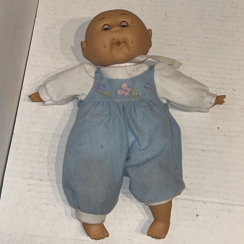 Vintage Uneeda Cabbage Patch Preemie Baby Doll Blue Eyes (1990) Sucks Thumb P2